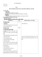 Giáo án Thể dục 8 cả năm - GV: Lê Văn Quang