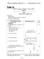 Giáo án tổng hợp Lớp 2 Tuần 19 - Trường Tiểu học Chính Nghĩa