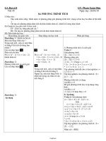 Giáo án môn Đại số khối 8 - Phạm Xuân Diệu - Tiết 45: Phương trình tích