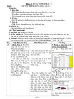 Giáo án môn Tin học 7 đầy đủ (4 cột)