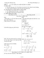 Bài soạn Đại số khối 7 - Tiết 7 đến tiết 20