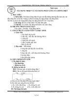 Giáo án môn Vật lý 7 tiết 24: Tác dụng nhiệt và tác dụng phát sáng của đòng điện