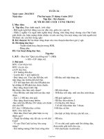 Giáo án bài dạy Lớp 3 Tuần 34