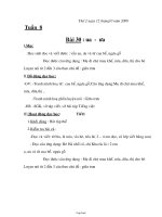 Giáo án lớp 1 - Tuần 8 năm 2009