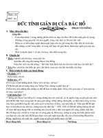 Bài giảng môn học Ngữ văn lớp 7 - Tuần 24 - Tiết 93: Đức tính giản dị của Bác Hồ