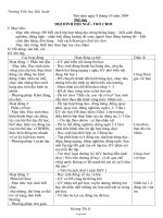 Kế hoạch lên lớp các môn lớp 1 - Trường Tiểu học Hải Xuân