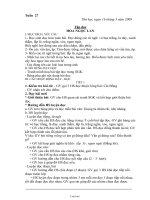 Thiết kế bài dạy các môn khối 1 - Tuần 27 năm học 2009