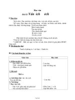 Giáo án môn Học vần lớp 1 - Bài 82: Vần ich – êch