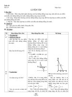 Giáo án môn Hình học lớp 8 - Lê Bá Phước - Tiết 19: Luyện tập