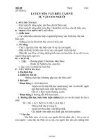 Giáo án Ngữ văn lớp 7 tiết số 40: Luyện nói văn biểu cảm về sự vật, con người