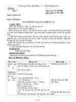 Thiết kế bài dạy tổng hợp lớp 2 - Tuần 6 - Trường tiểu học Nậm Ban