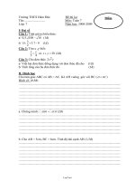 Đề thi lại Môn: Toán 7