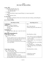 Giáo án Toán 2 tuần 17 tiết 5: Ôn tập về đo lường