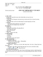 Giáo án dự giờ Tin học 6 Tiết 49: Bài thực hành Em tập trình bày văn bản