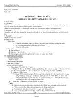 Giáo án môn Ngữ văn khối 7 - Trường THCS Hải Cảng - Tiết 103: Trả bài tập làm văn số 5 bài kiểm tra tiếng Việt, kiểm tra văn