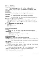 Giáo án môn Hoạt động ngoài giờ lên lớp 6 - Chủ điểm tháng 9: Truyền thống nhà trường - Tiết 1: Thảo luận về nội quy và nhiệm vụ năm học mới