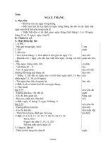 Giáo án môn Toán lớp 2, học kì I - Tiết 78: Ngày, tháng