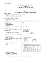 Thiết kế giáo án Tổng hợp khối lớp 2 - Tuần học 23