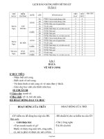 Giáo án Mĩ thuật tiểu học tuần 5 đến 8