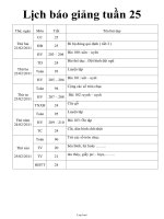 Giáo án tổng hợp Tuần 25 Lớp 01