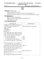 Giáo án giảng dạy các môn học lớp 1 - Tuần 4 - Lê Thị Hồng Mận