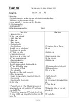Giáo án giảng dạy môn khối 1 - Tuần số 10 (chuẩn)