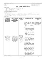 Giáo án Vật lí 6 - Tuần 2 - Tiết 02 - Bài 2: Đo độ dài