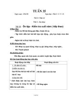 Giáo án Tổng hợp lớp 2 - Tuần dạy 35 năm 2011