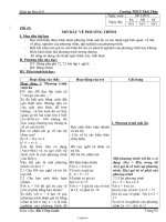 Giáo án Đại số 8 kì 2 - Trường THCS Thái Thủy