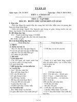 Kế hoạch bài dạy khối 1 (buổi sáng) - Tuần 15, 16
