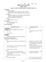 Giáo án Toán - Tiết: Ôn tập về phép nhân và phép chia (tiếp)