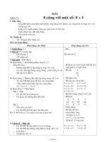 Giáo án lớp 2 môn học Toán - Tiết 17: 8 cộng với một số: 8 + 5