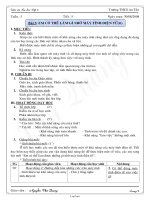 Giáo án Tin học 6 tiết 5: Em có thể làm gì nhờ máy tính điên tử (tt)