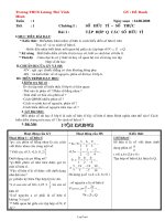 Giáo án môn Đại số lớp 7 - Trường THCS Lương Thế Vinh