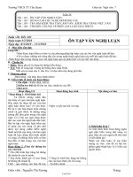 Bài giảng môn học Ngữ văn lớp 7 - Tuần 28 - Tiết 101: Ôn tập văn nghị luận