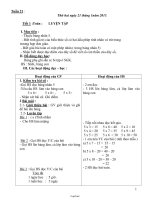 Giáo án Tổng hợp môn lớp 2 - Tuần lễ 21 năm học 2013