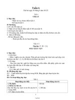 Giáo án các môn khối 2 - Tuần học 6 năm 2012