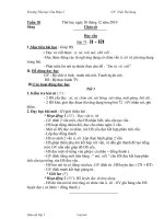 Kế hoạch bài dạy khối 1 - Tuần 18 năm 2010