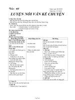 Giáo án môn Ngữ văn 7 - Tiết 43: Luyện nói văn kể chuyện