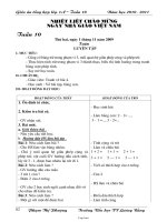 Giáo án tổng hợp lớp 1 – Tuần 10 - Năm học 2010 - 2011