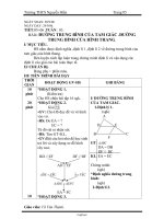 Giáo án Hình học 8 - THCS Nguyễn Hiền - Tiết 5: Đường trung bình của tam giác. Đường trung bình của hình thang