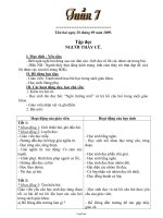 Giáo án các môn học khối 2 năm 2009 - Tuần số 7