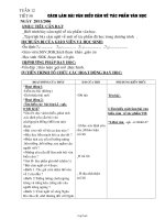 Giáo án môn Ngữ văn khối 7 năm 2009 - Tiết 50: Cách làm bài văn biểu cảm về tác phẩm văn học