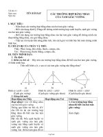 Giáo án môn Hình học 7 năm 2006 - Tiết 41: Các trường hợp bằng nhau của tam giác vuông