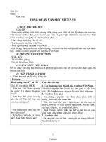 Giáo án môn Ngữ văn lớp 10 - Tiết 1, 2: Đọc văn: Tổng quan văn học Việt Nam