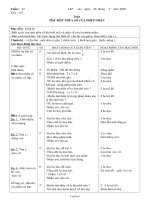 Giáo án môn Toán khối 2 năm 2007 - 2008 - Tiết 115: Tìm một thừa số của phép nhân