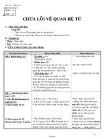 Bài giảng môn học Ngữ văn lớp 7 - Tuần 9 - Tiết 33: Chữa lỗi về quan hệ từ (Tiếp)