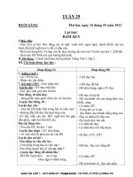 Giáo án tổng hợp khối 1 - Tuần 29 năm 2012