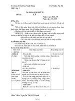 Giáo án Tự nhiên xã hội 3 tiết 52: Cá