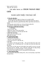 Giáo án môn Hoạt động ngoài giờ lên lớp 6 - Chủ điểm tháng 10: Chăm ngoan học giỏi nghe giới thiệu thư Bác Hồ